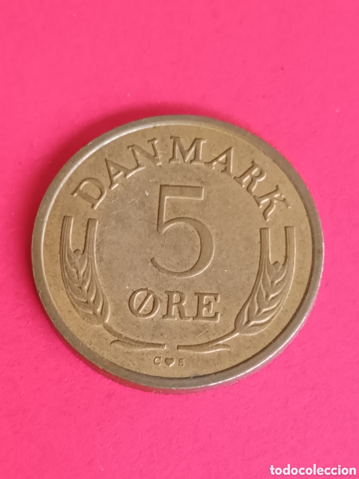 Monedas antiguas de Europa: DINAMARCA. 5 ORE DE 1968. - Foto 2