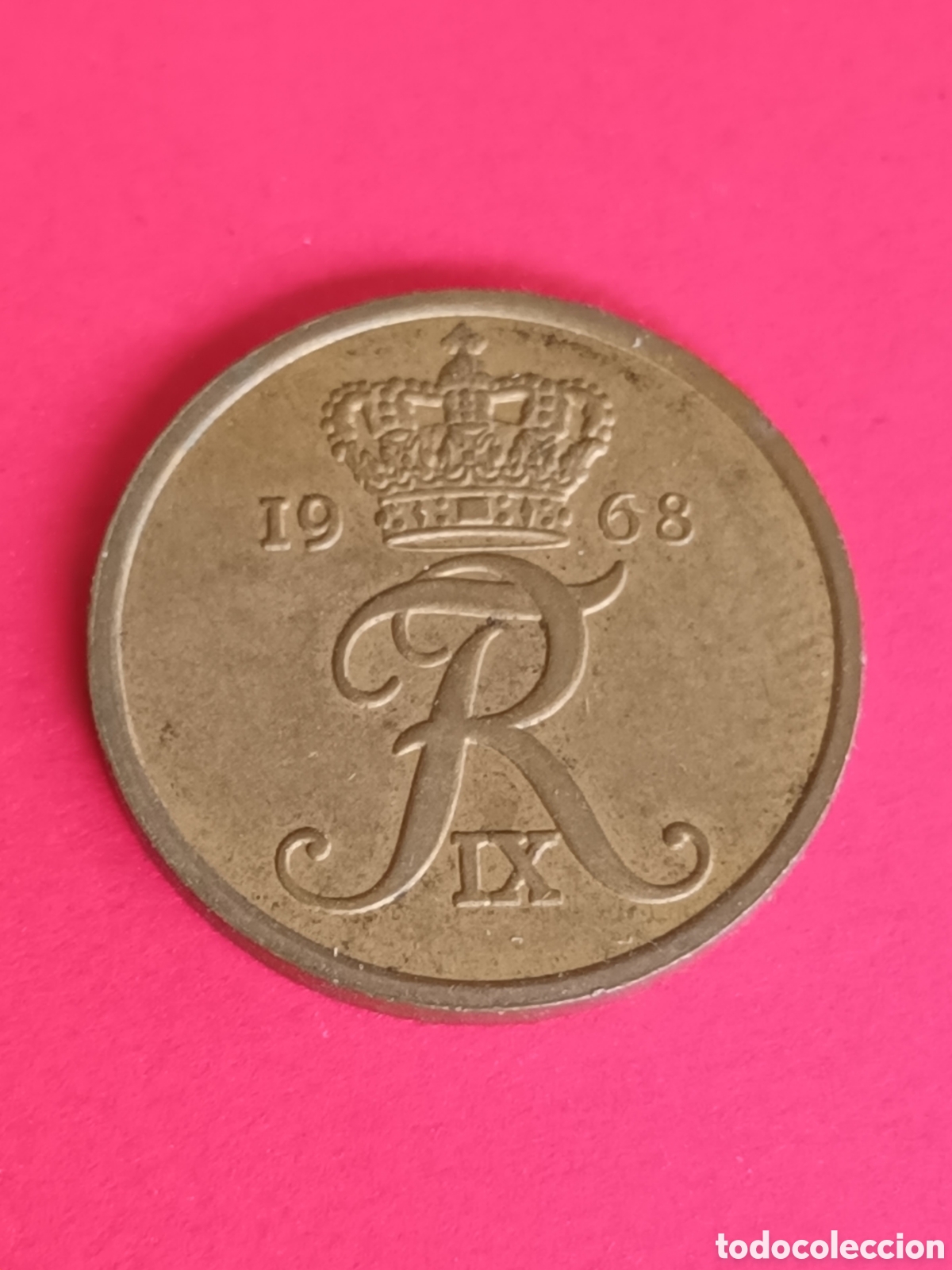 Monedas antiguas de Europa: DINAMARCA. 5 ORE DE 1968. - Foto 1