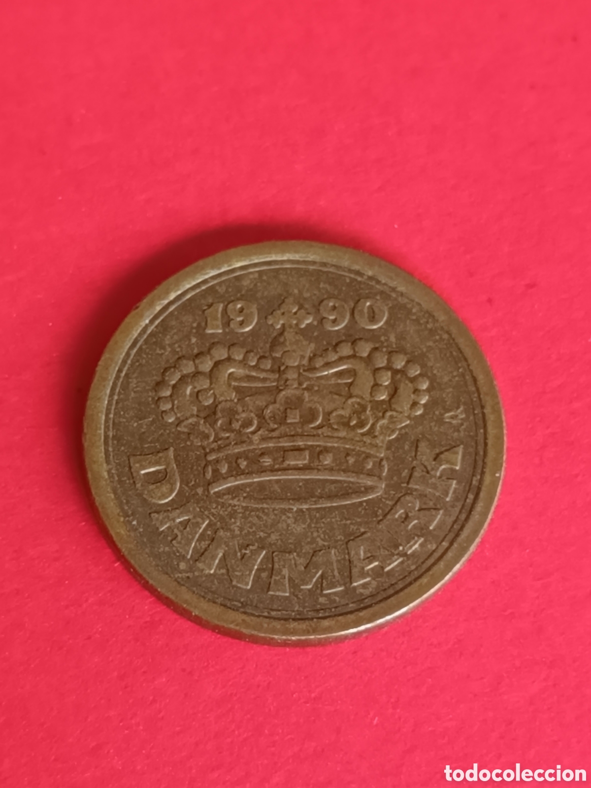 Monedas antiguas de Europa: DINAMARCA. 25 ORE DE 1990. - Foto 2
