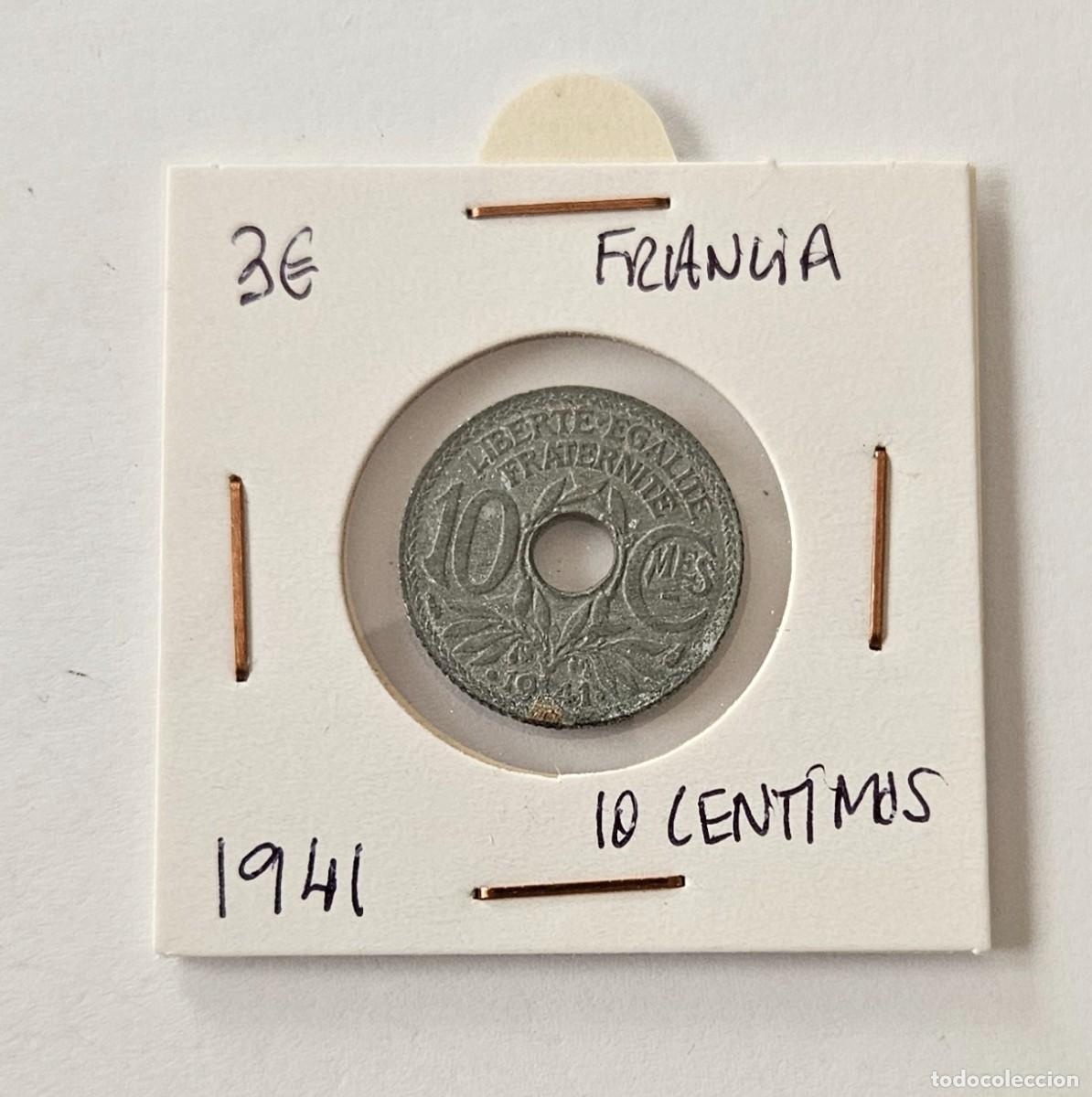 Monedas antiguas de Europa: MONEDA DE FRANCIA 1941 &rdquo;10 CENTIMOS&rdquo; - Foto 1