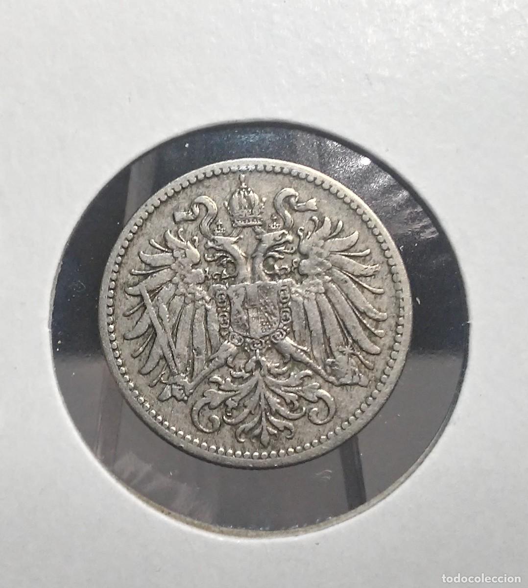 Monedas antiguas de Europa: AUSTRIA 10 HELLERS 1895 KM#2802 BC+. - Foto 2
