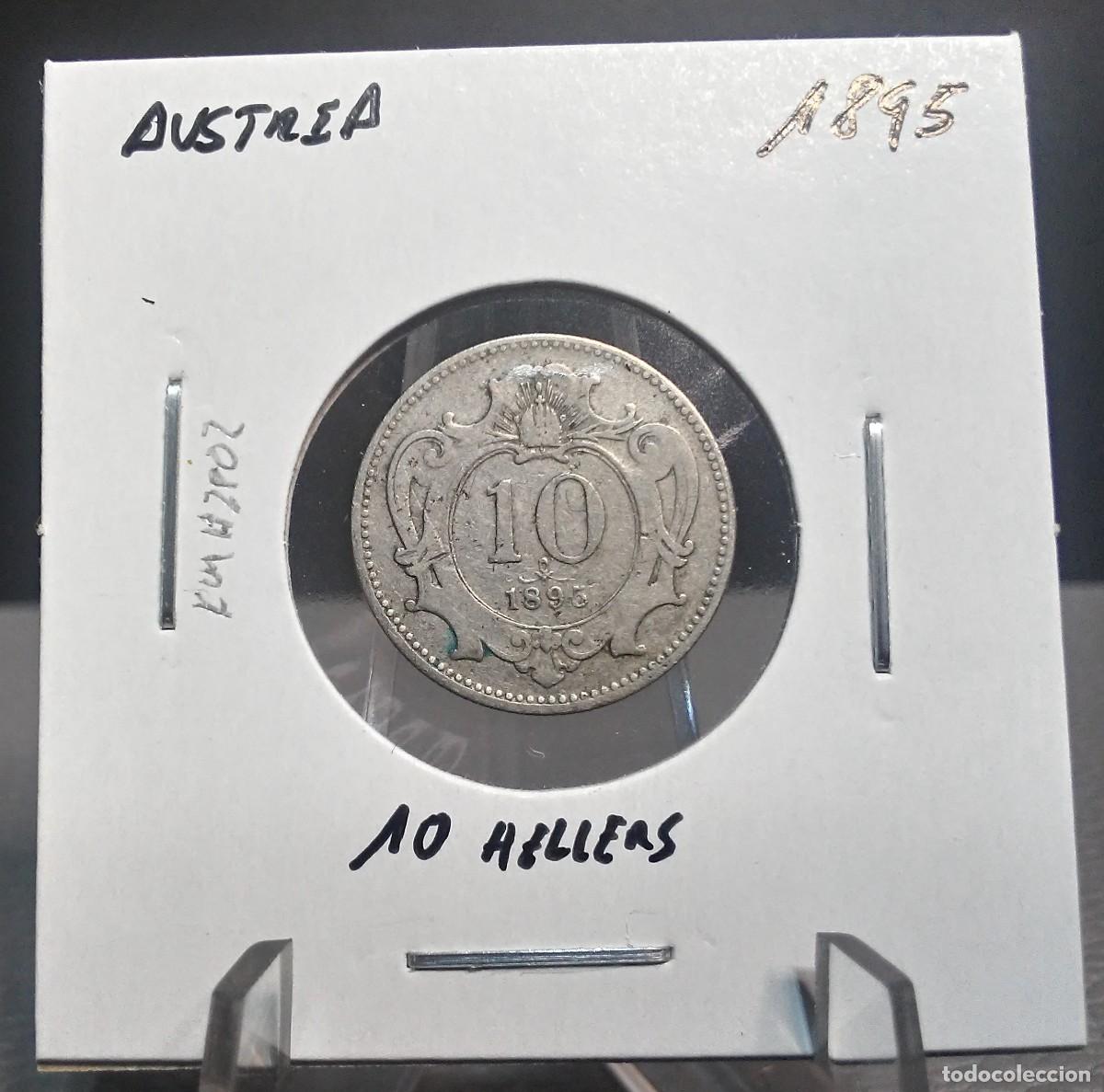 Monedas antiguas de Europa: AUSTRIA 10 HELLERS 1895 KM#2802 BC+. - Foto 3