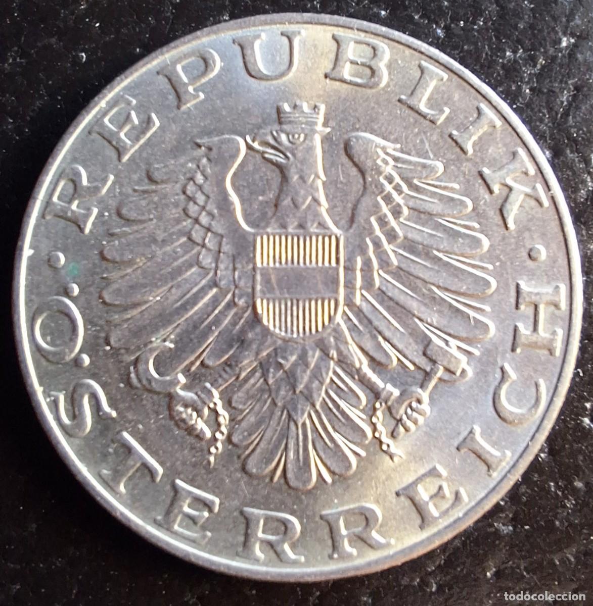 Monedas antiguas de Europa: 10 Schilling 1974 - Austria - Foto 2