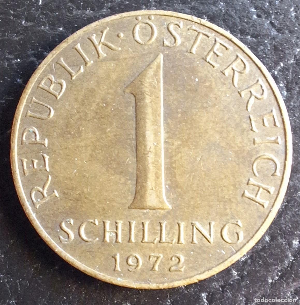 Monedas antiguas de Europa: 1 Schilling 1972 - Austria - Foto 1