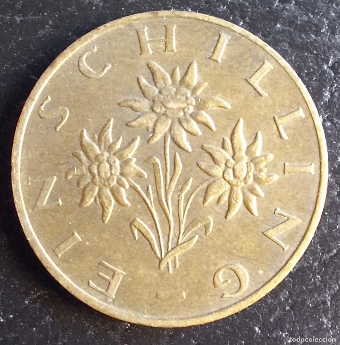Monedas antiguas de Europa: 1 Schilling 1972 - Austria - Foto 2