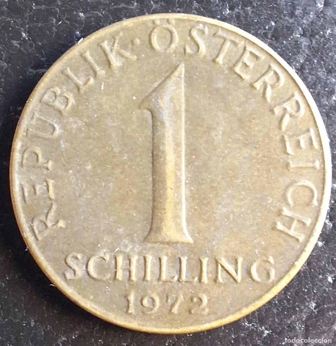 Monedas antiguas de Europa: 1 Schilling 1972 - Austria - Foto 1