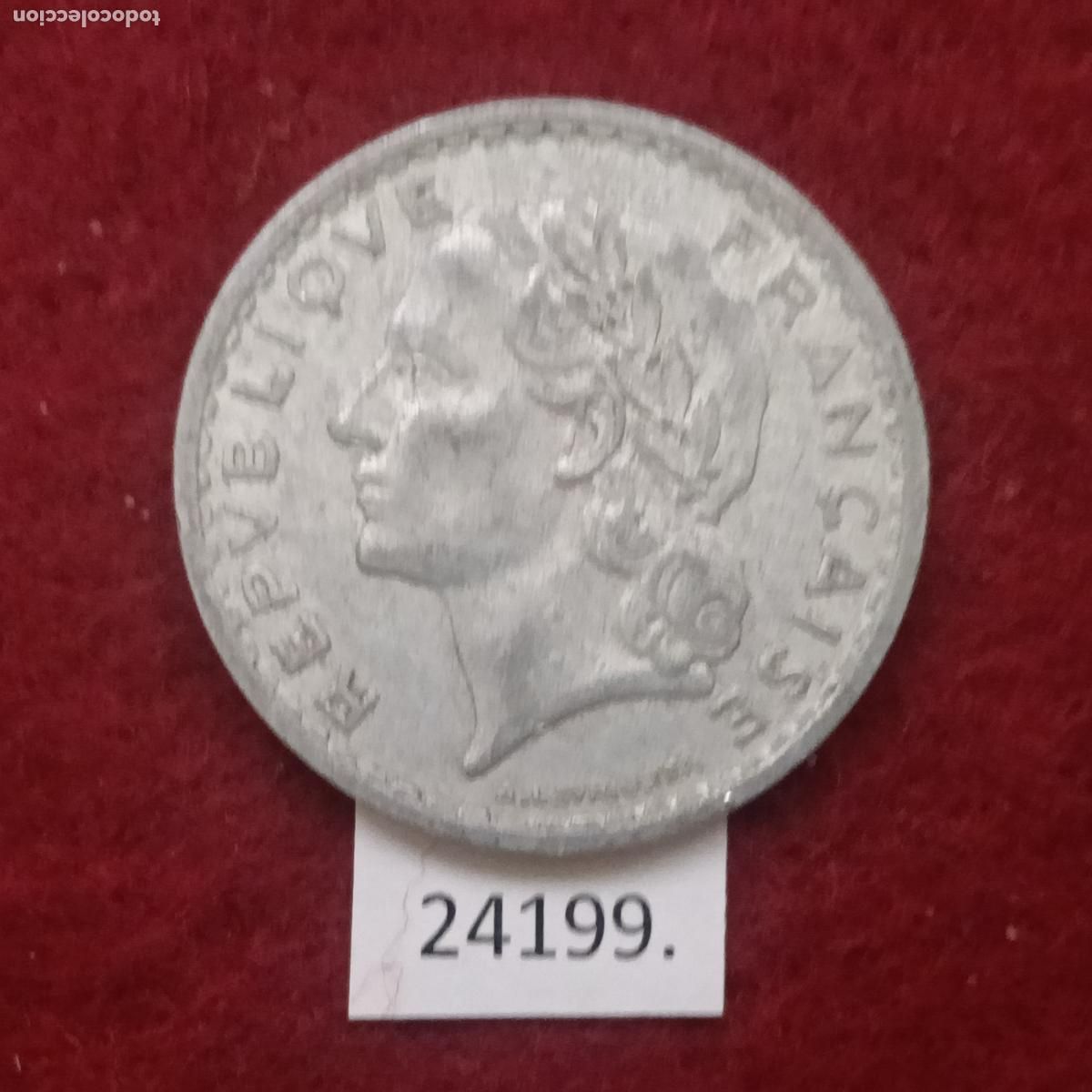Monedas antiguas de Europa: Francia 5 francos 1949 - Foto 1