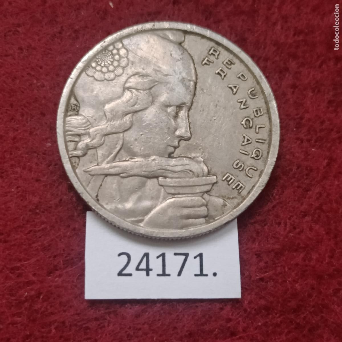 Monedas antiguas de Europa: Francia 100 francos 1955 - Foto 1