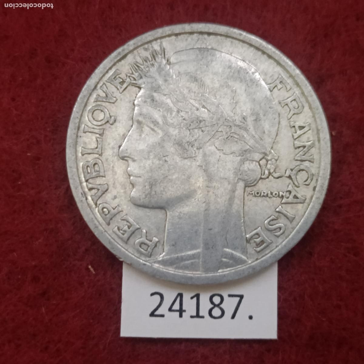 Monedas antiguas de Europa: Francia 2 francos 1947 - Foto 1