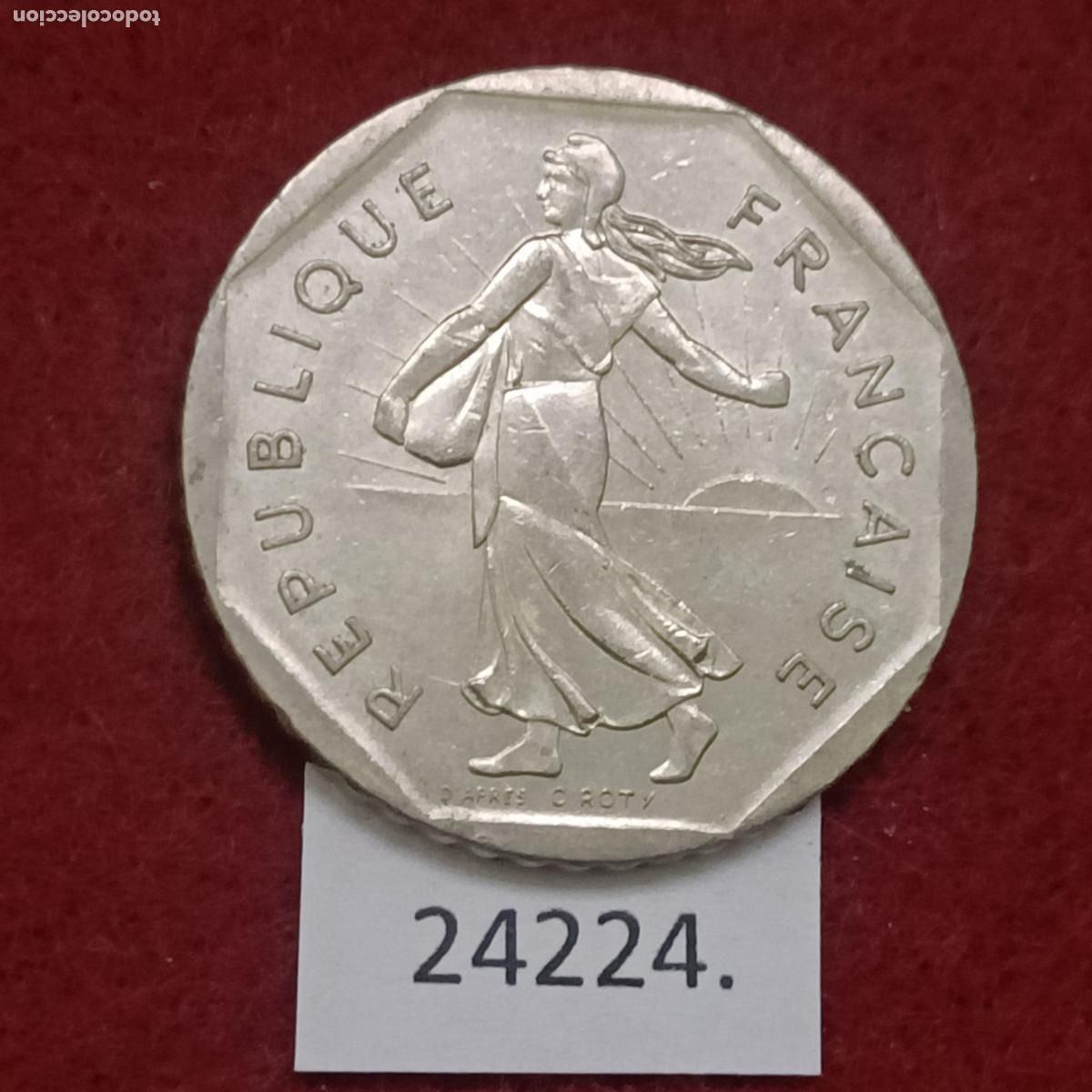 Monedas antiguas de Europa: Francia 2 francos 1979 - Foto 2