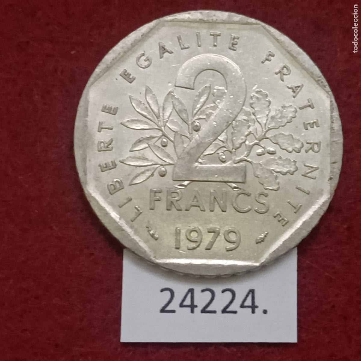 Monedas antiguas de Europa: Francia 2 francos 1979 - Foto 1