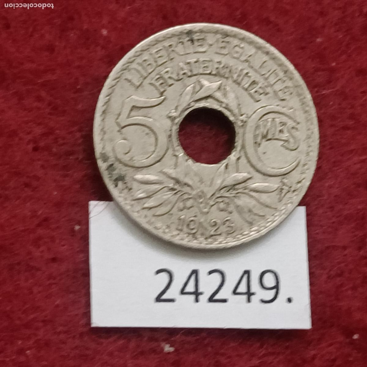 Monedas antiguas de Europa: Francia 5 centimos 1923 - Foto 1
