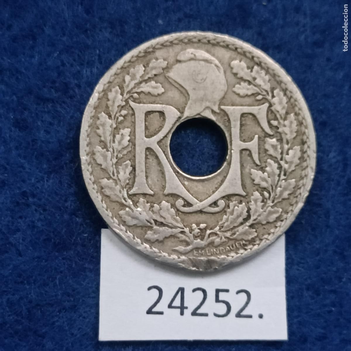 Monedas antiguas de Europa: Francia 10 centimos 1920 - Foto 2