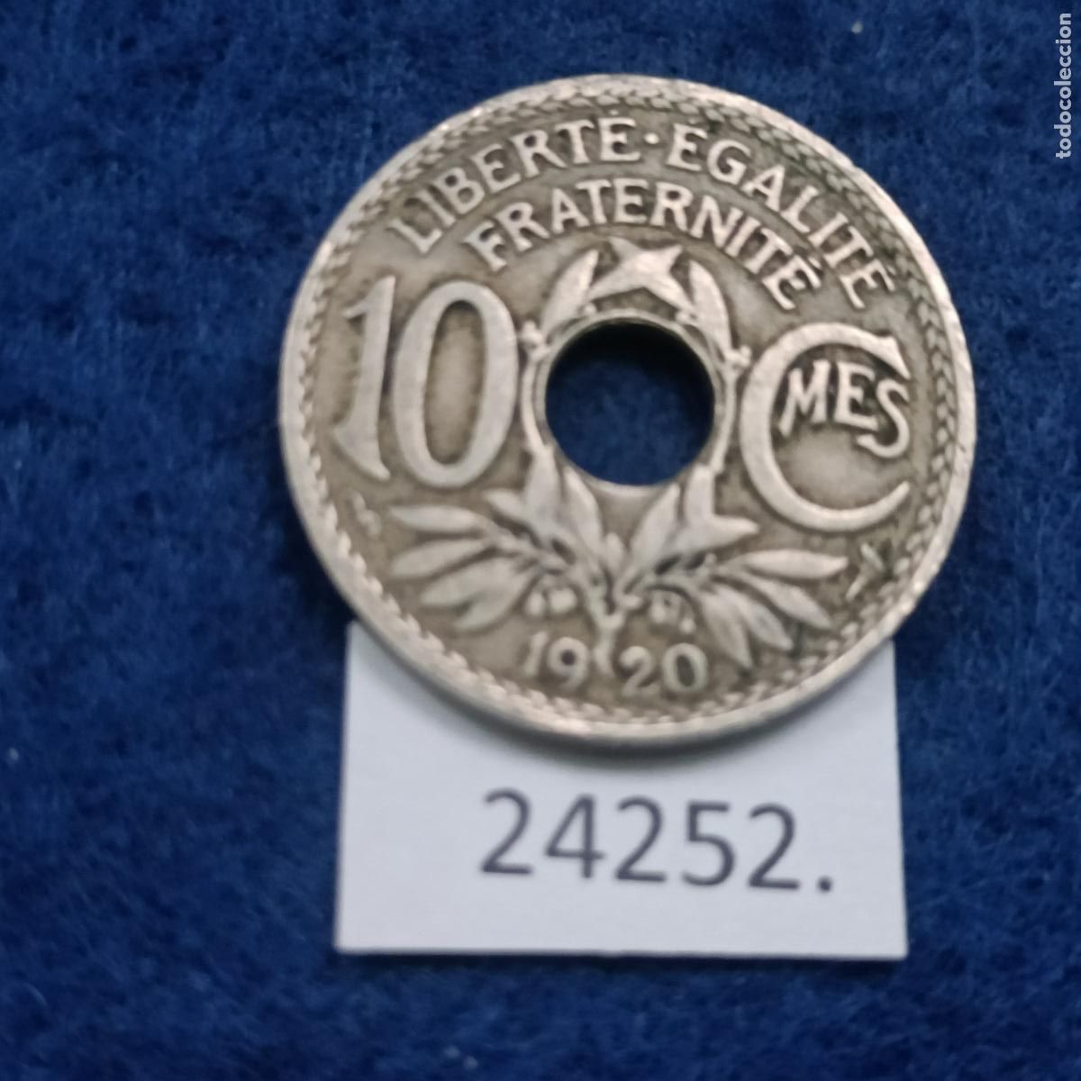 Monedas antiguas de Europa: Francia 10 centimos 1920 - Foto 1