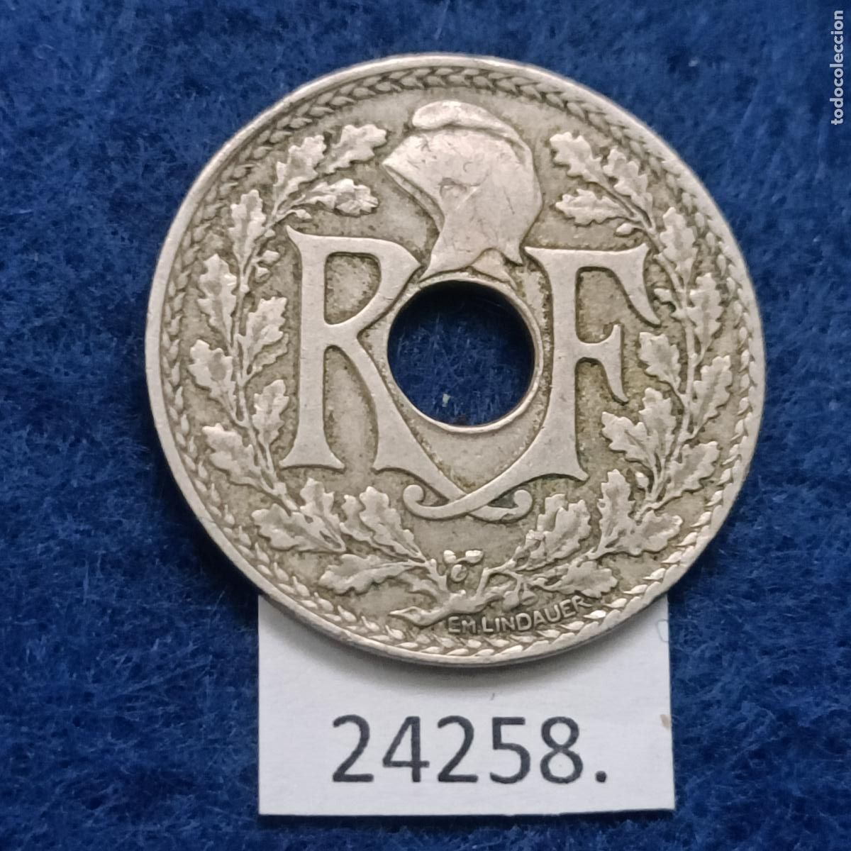 Monedas antiguas de Europa: Francia 25 centimos 1927 - Foto 1