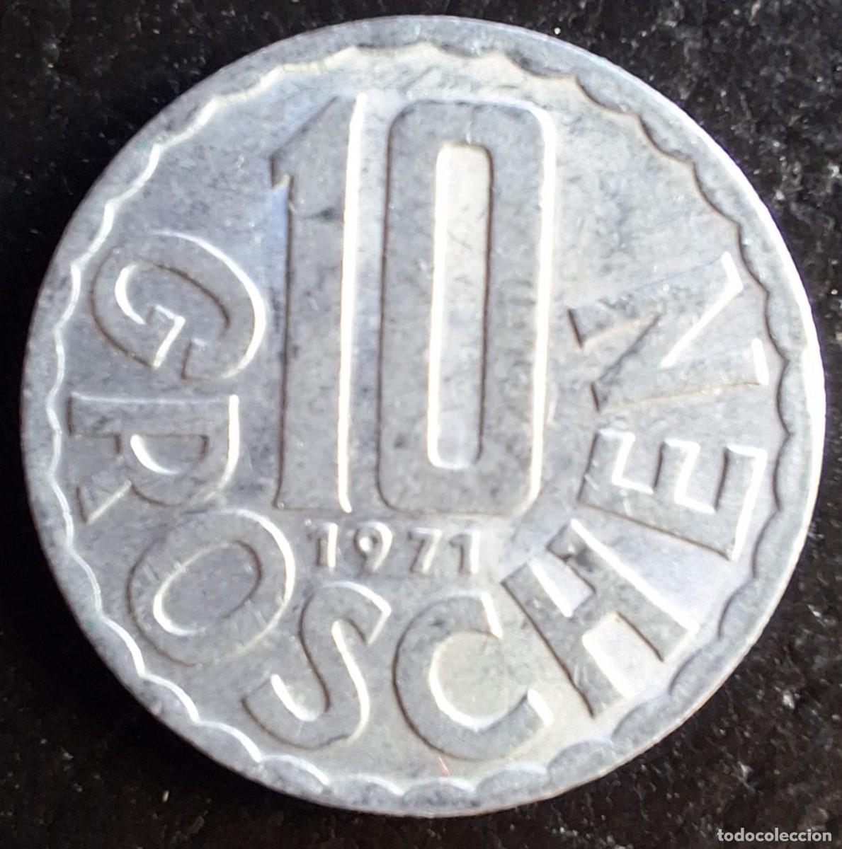 Monedas antiguas de Europa: 10 Groschen 1971 - Austria - Foto 1