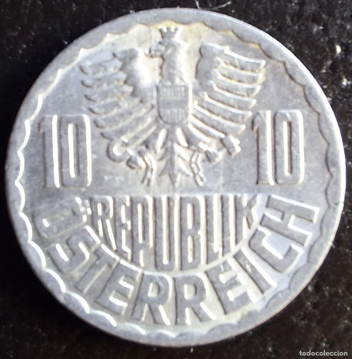 Monedas antiguas de Europa: 10 Groschen 1971 - Austria - Foto 2