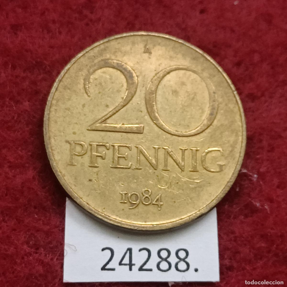 Monedas antiguas de Europa: ALEMANIA COMUNISTA RDA ; DDR 20 pfennig 1984 A