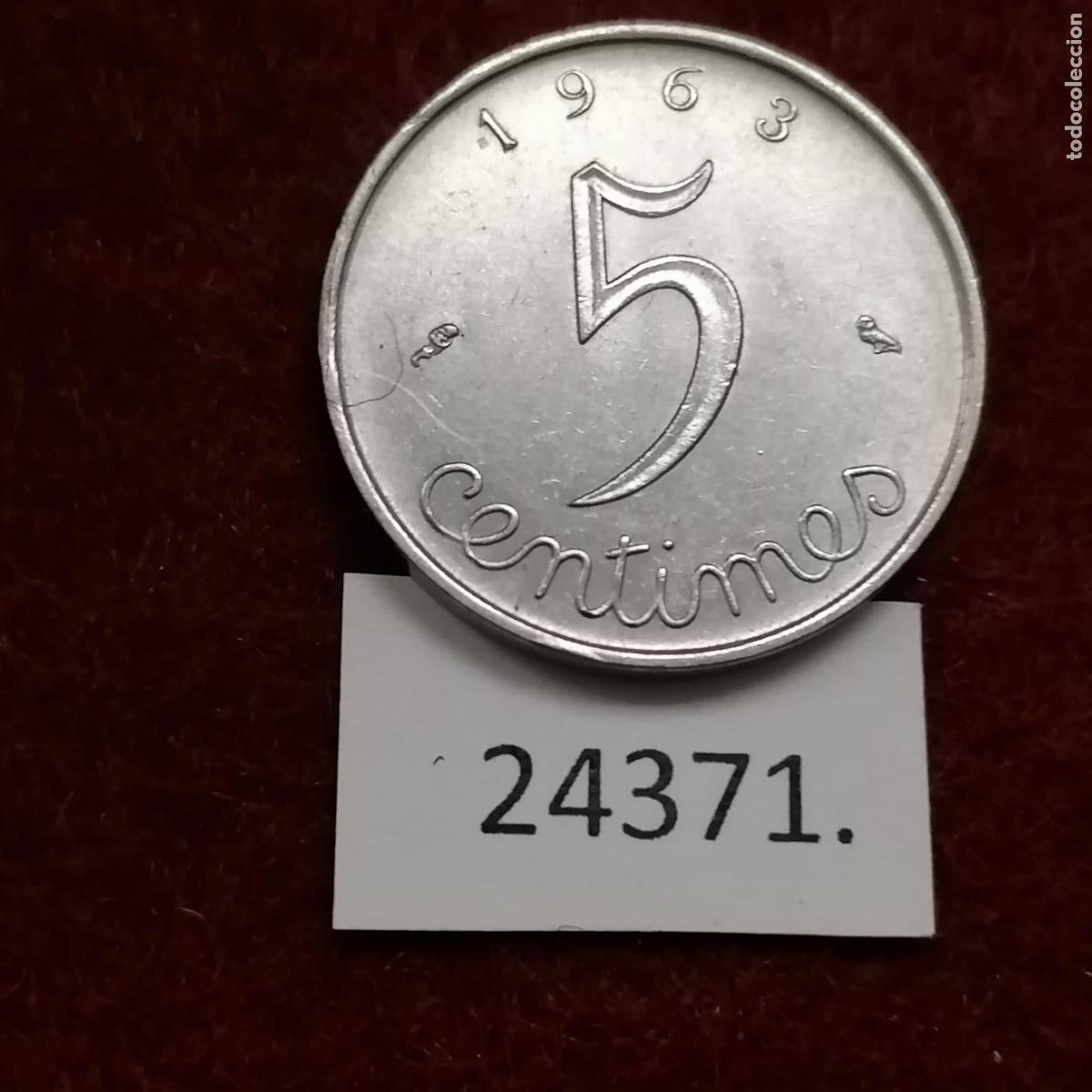 Monedas antiguas de Europa: Francia 5 c&eacute;ntimos 1963 - Foto 1