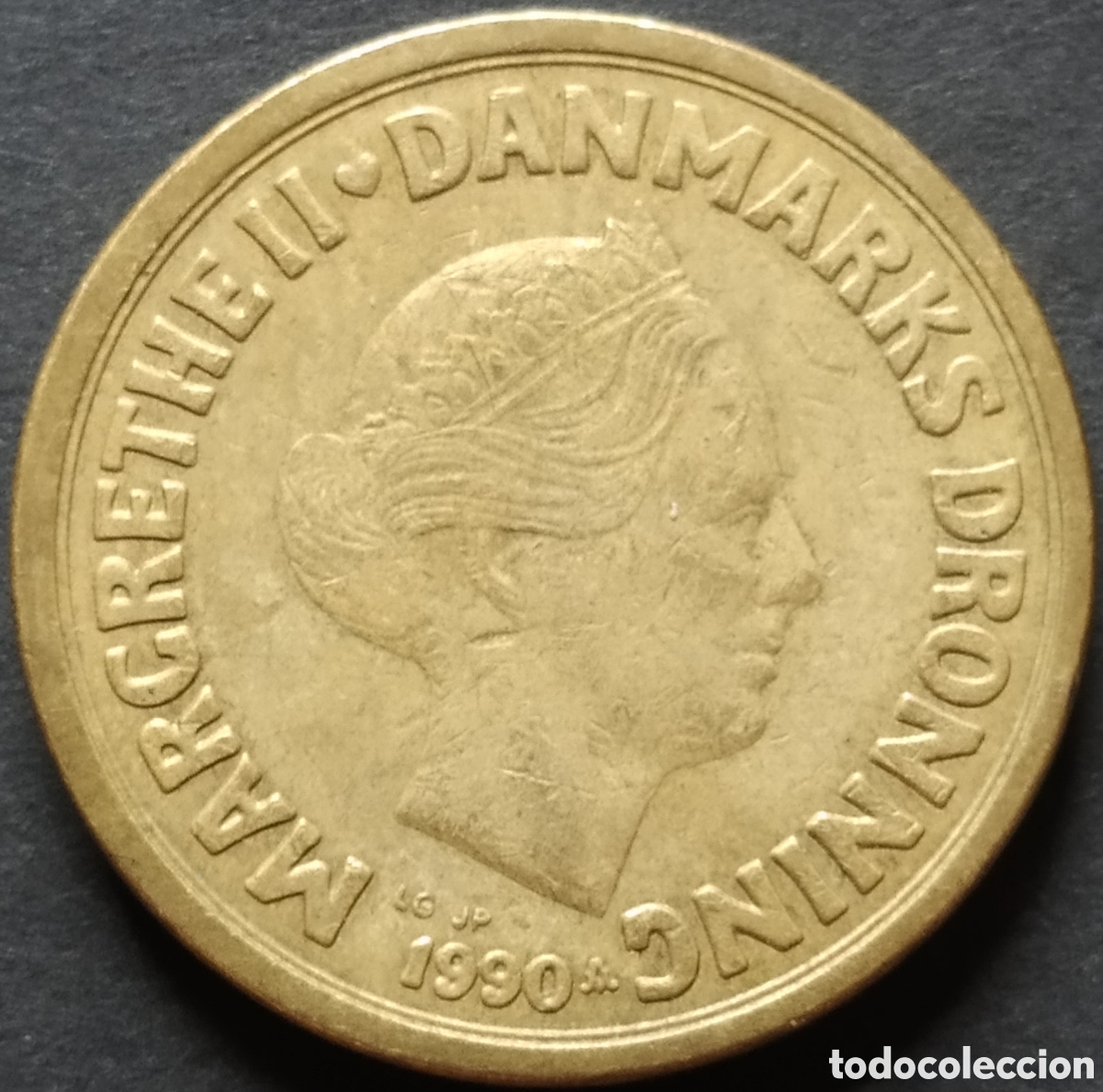 Monedas antiguas de Europa: MONEDA - DINAMARCA 10 CORONAS 1990 - Foto 2