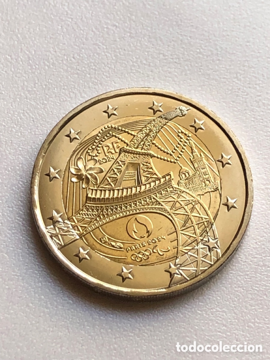 Monedas antiguas de Europa: Francia 2 &euro; moneda 2024 Juegos Ol&iacute;mpicos (SC)