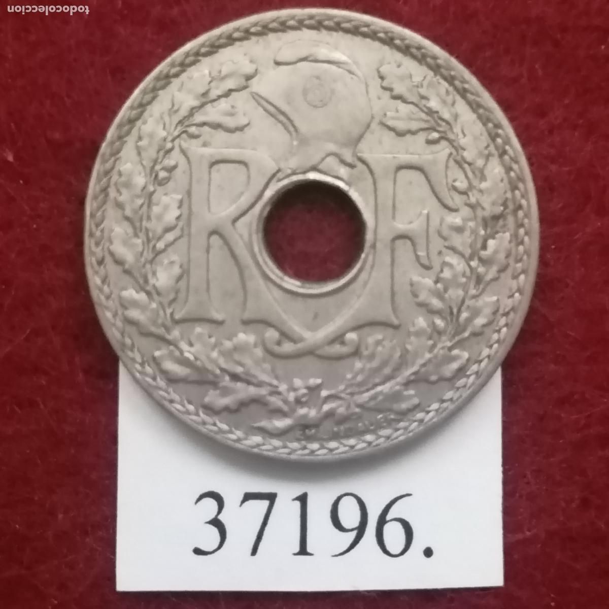 Monedas antiguas de Europa: Francia 10 c&eacute;ntimos 1935 - Foto 2