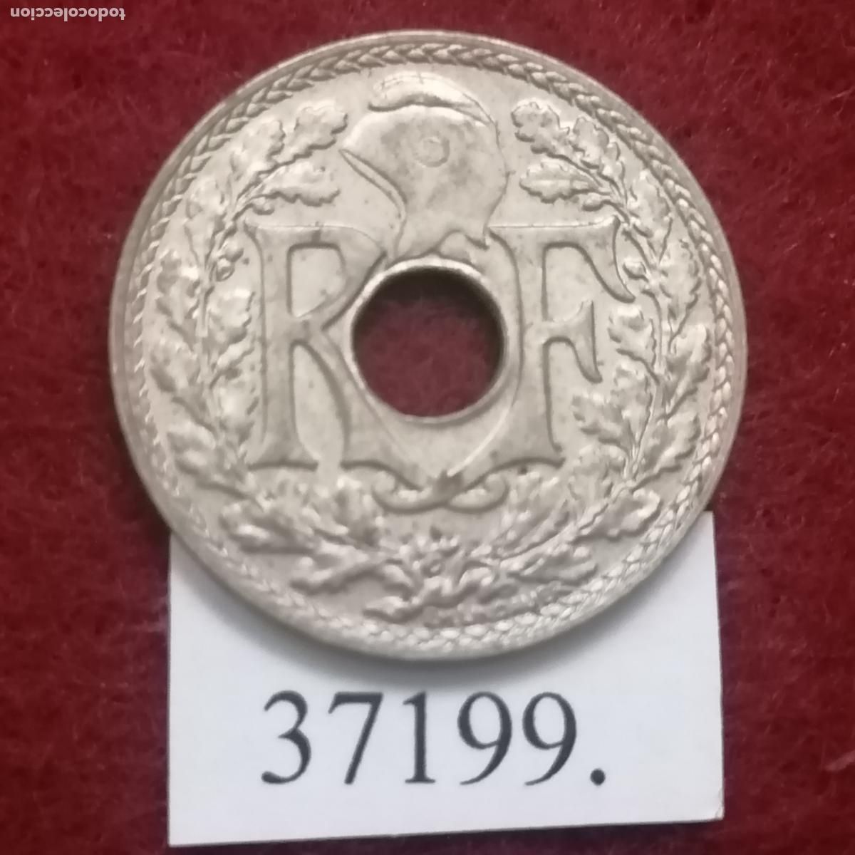 Monedas antiguas de Europa: Francia 10 c&eacute;ntimos 1939 - Foto 1
