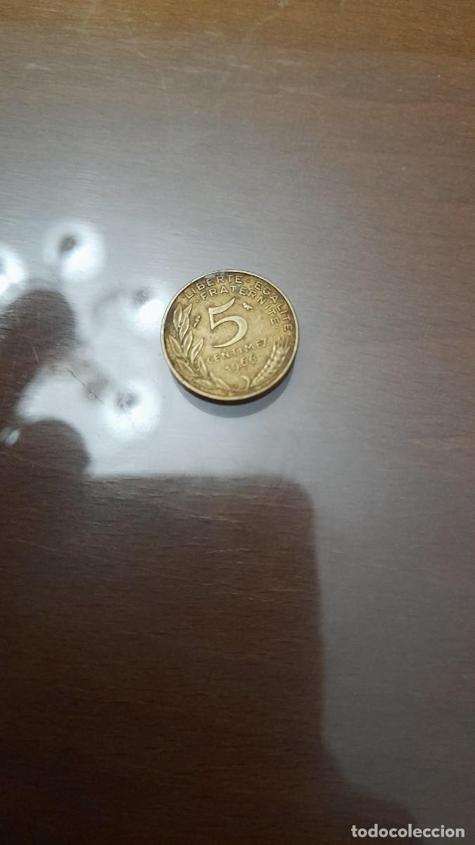 Monedas antiguas de Europa: Moneda de Francia 5 centimos centimes a&ntilde;o 1966 - Foto 1
