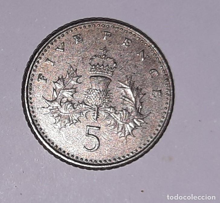 Monedas antiguas de Europa: Moneda - Inglaterra - 5 - 1991 - Foto 2