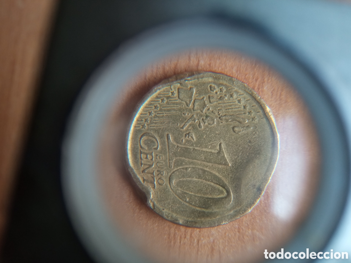 Monedas antiguas de Europa: Moneda 10 c&eacute;ntimos 2001 con errores - Foto 2