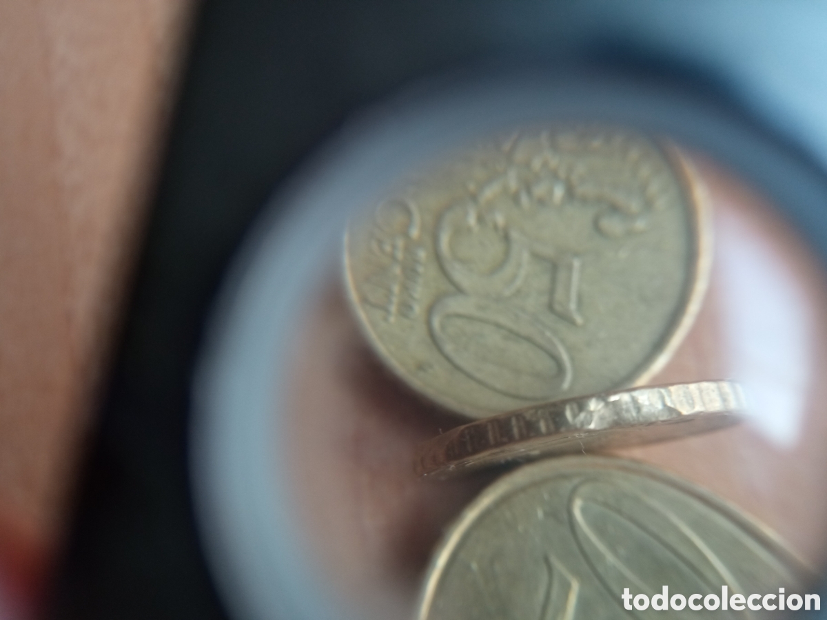 Monedas antiguas de Europa: Moneda 10 c&eacute;ntimos 2001 con errores - Foto 3