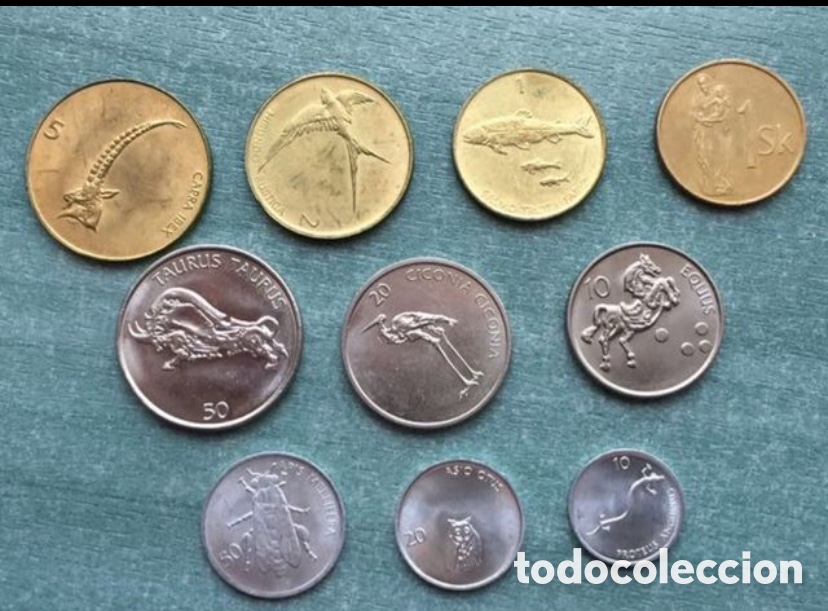 Monedas antiguas de Europa: REP&Uacute;BLICA ESLOVENIA MONEDAS