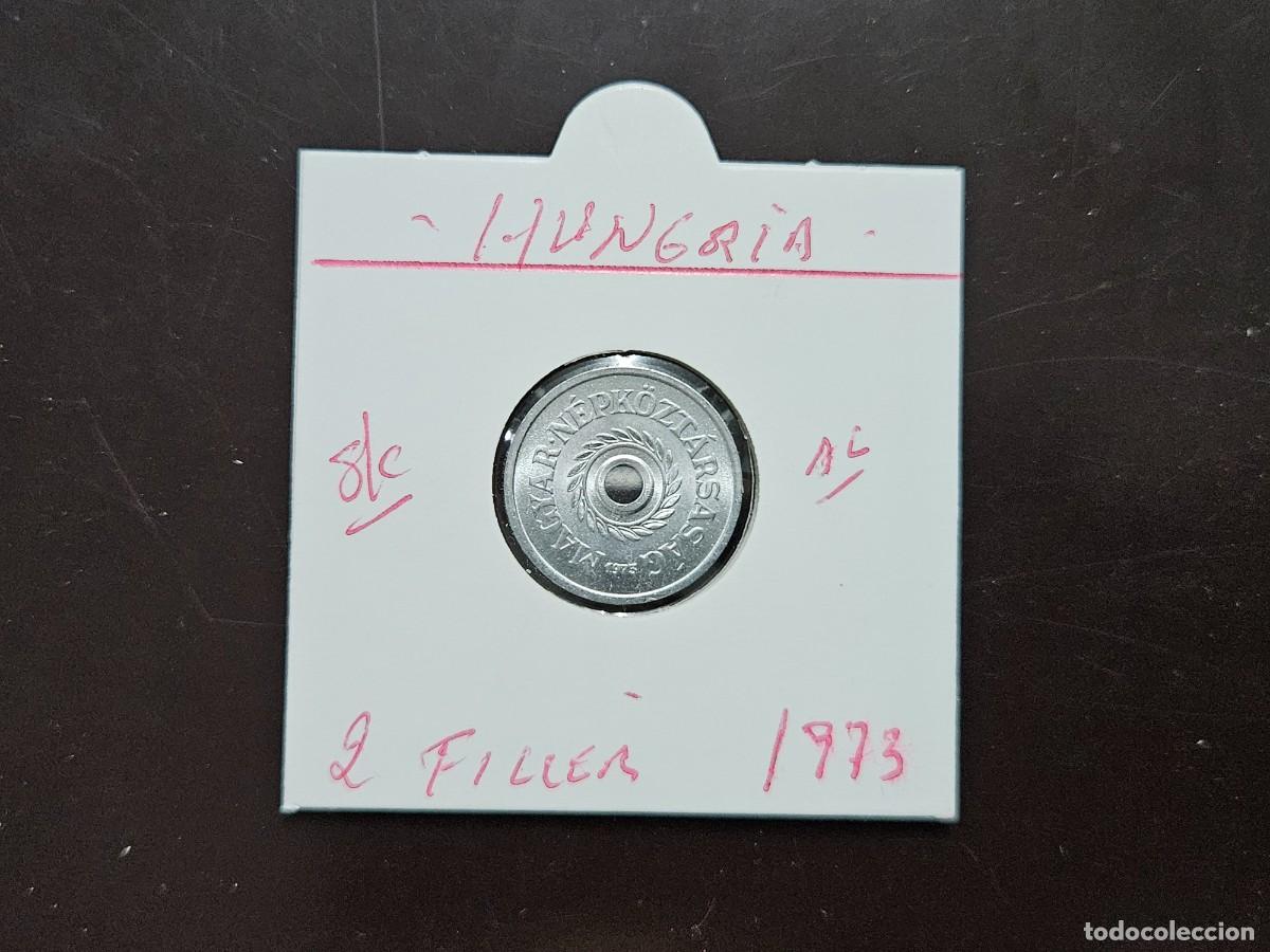Monedas antiguas de Europa: HUNGRIA 2 FILLER 1973 S/C KM=546 (ALUMINIO)