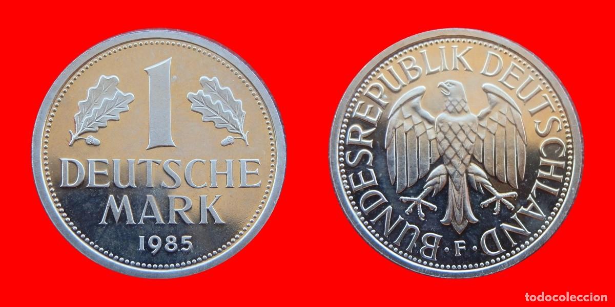 Old Coins of Europe: 1 MARCO 1985-F PROOF BRD ALEMANIA-110409
