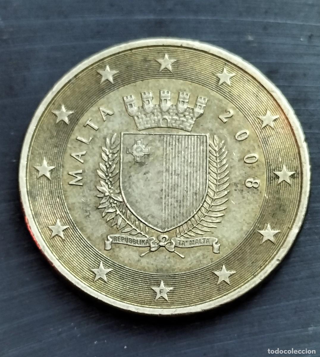Monedas antiguas de Europa: BB. 50 Cts. 2008. Malta. Circulada. - Foto 1