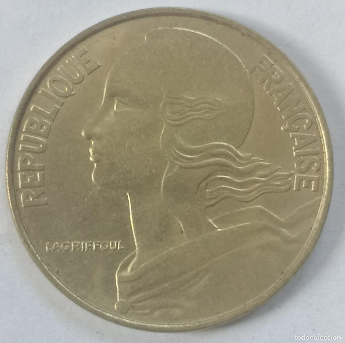 Monedas antiguas de Europa: MONEDA FRANCIA - 20 centimes 1976 - Foto 2