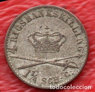 Monedas antiguas de Europa: DINAMARCA - 4 RIGSBANKSKILLING 1842 - Foto 2