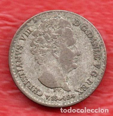 Monedas antiguas de Europa: DINAMARCA - 4 RIGSBANKSKILLING 1842 - Foto 1