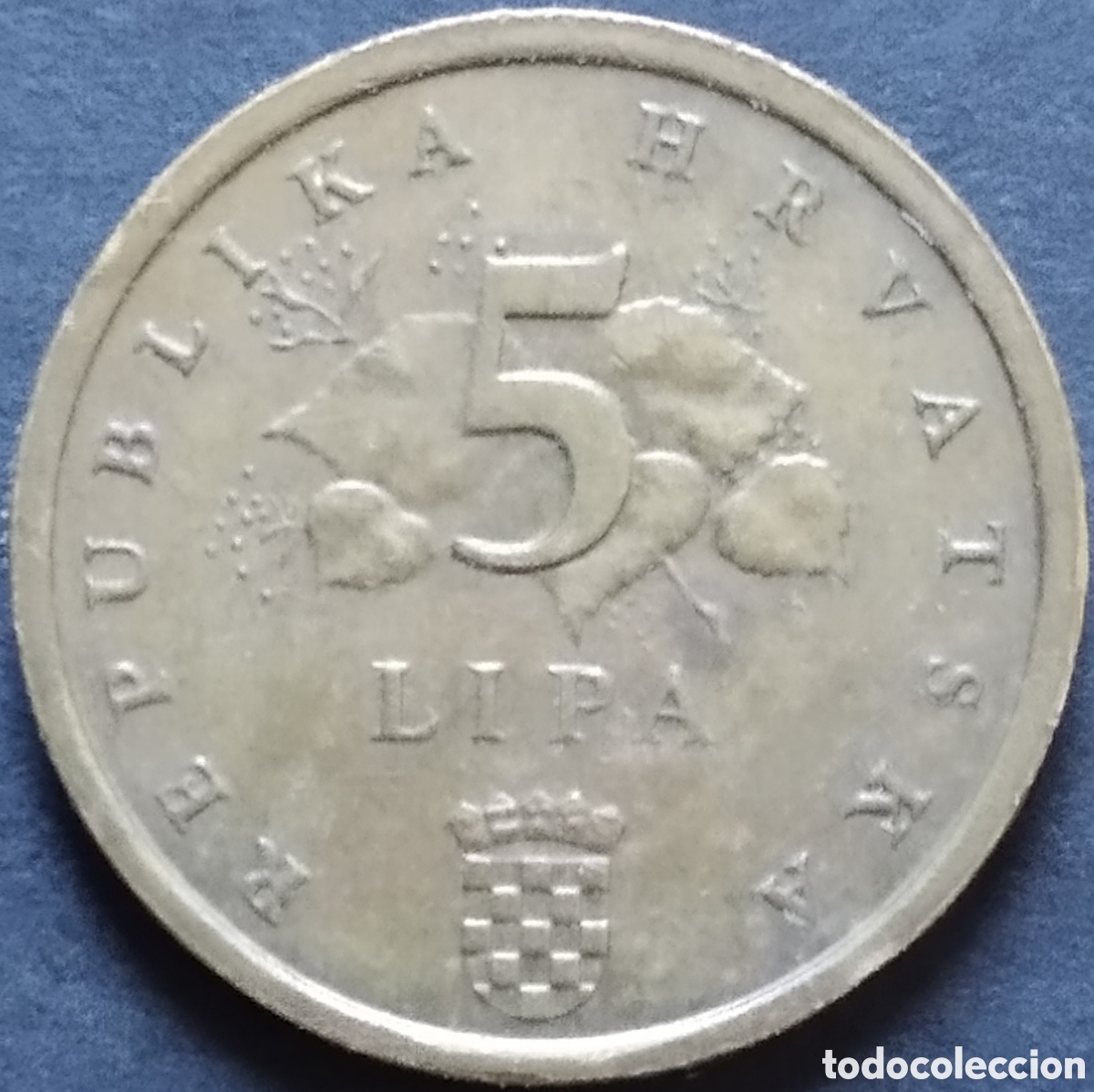 Moedas antigas da Europa: MONEDA - CROACIA 5 LIPA 2005