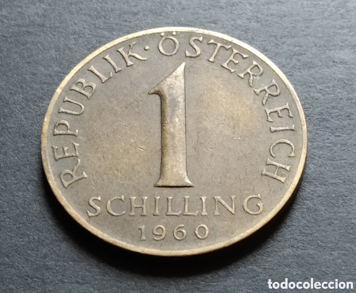 Monedas antiguas de Europa: MONEDA - AUSTRIA 1 CHEL&Iacute;N 1960 - Foto 3