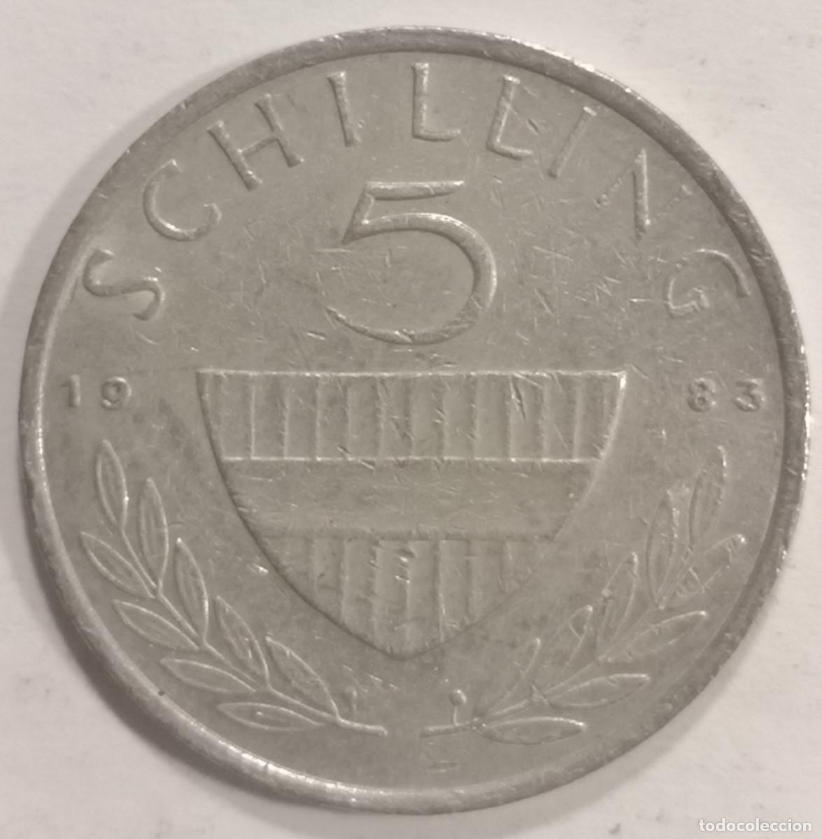 Monedas antiguas de Europa: MONEDA AUSTRIA 1983 - 5 SCHILLING - Foto 1