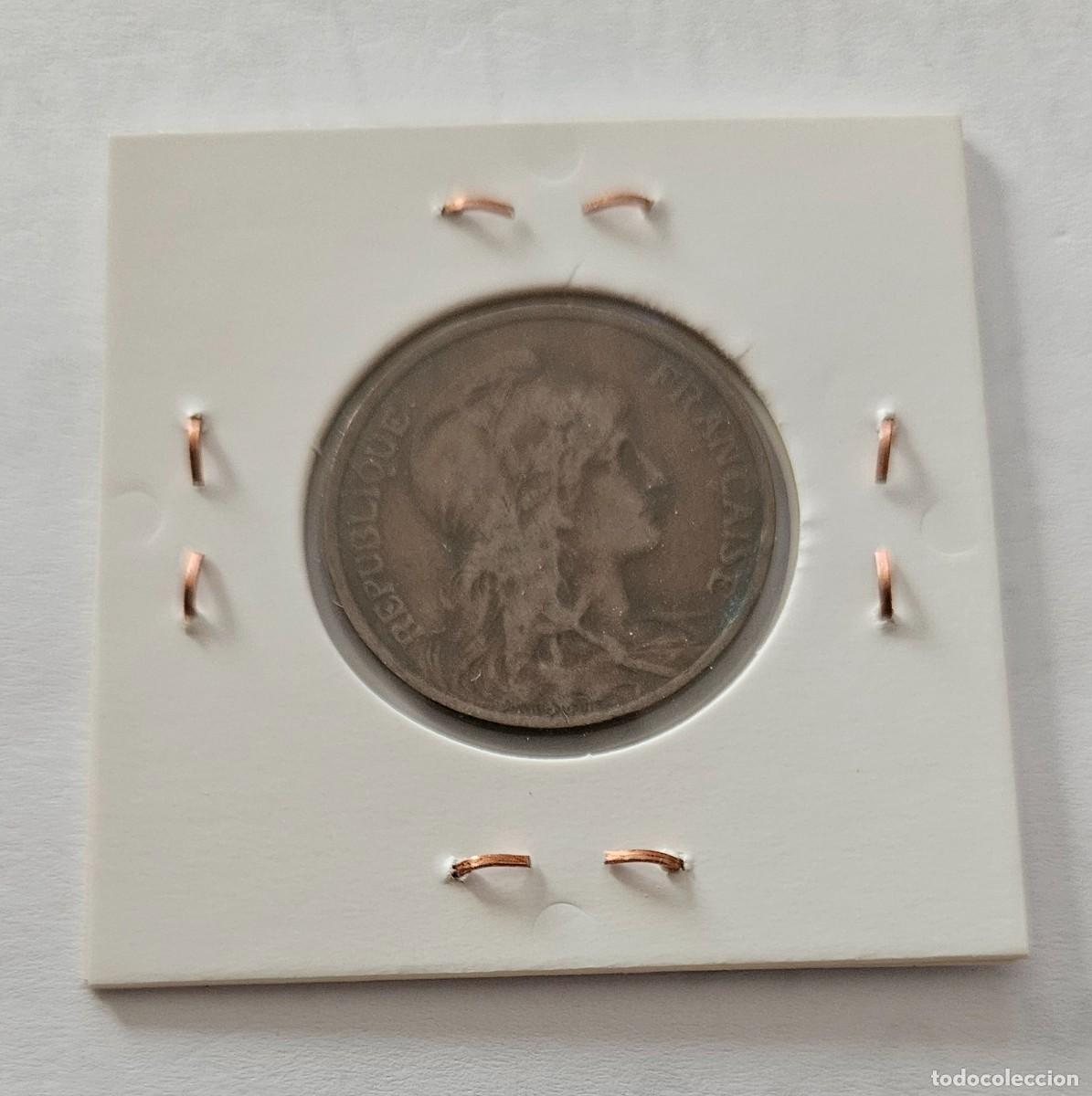 Monedas antiguas de Europa: MONEDA DE FRANCIA 1917 &rdquo;5 C&Eacute;NTIMOS&rdquo; - Foto 2