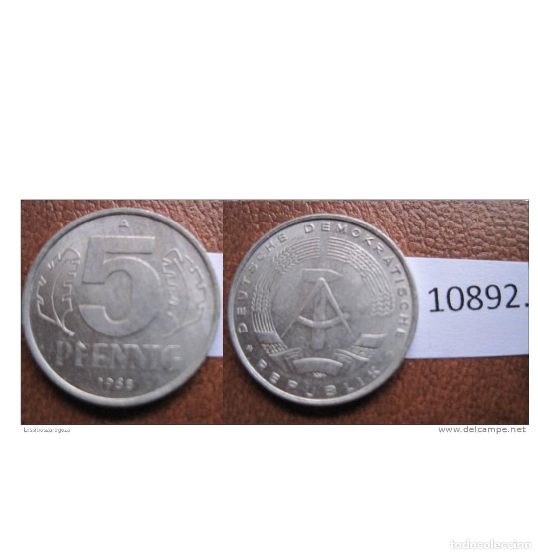 Monnaies anciennes de Europe: Alemania Comunista , RDA , DDR , 5 pfennig 1968 A