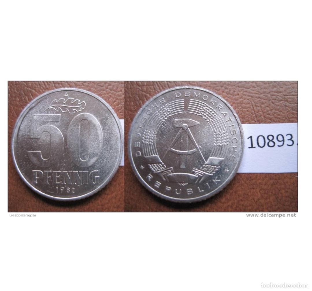 Alte M&uuml;nzen aus Europa: Alemania Comunista , RDA , DDR , 50 pfennig 1982 A