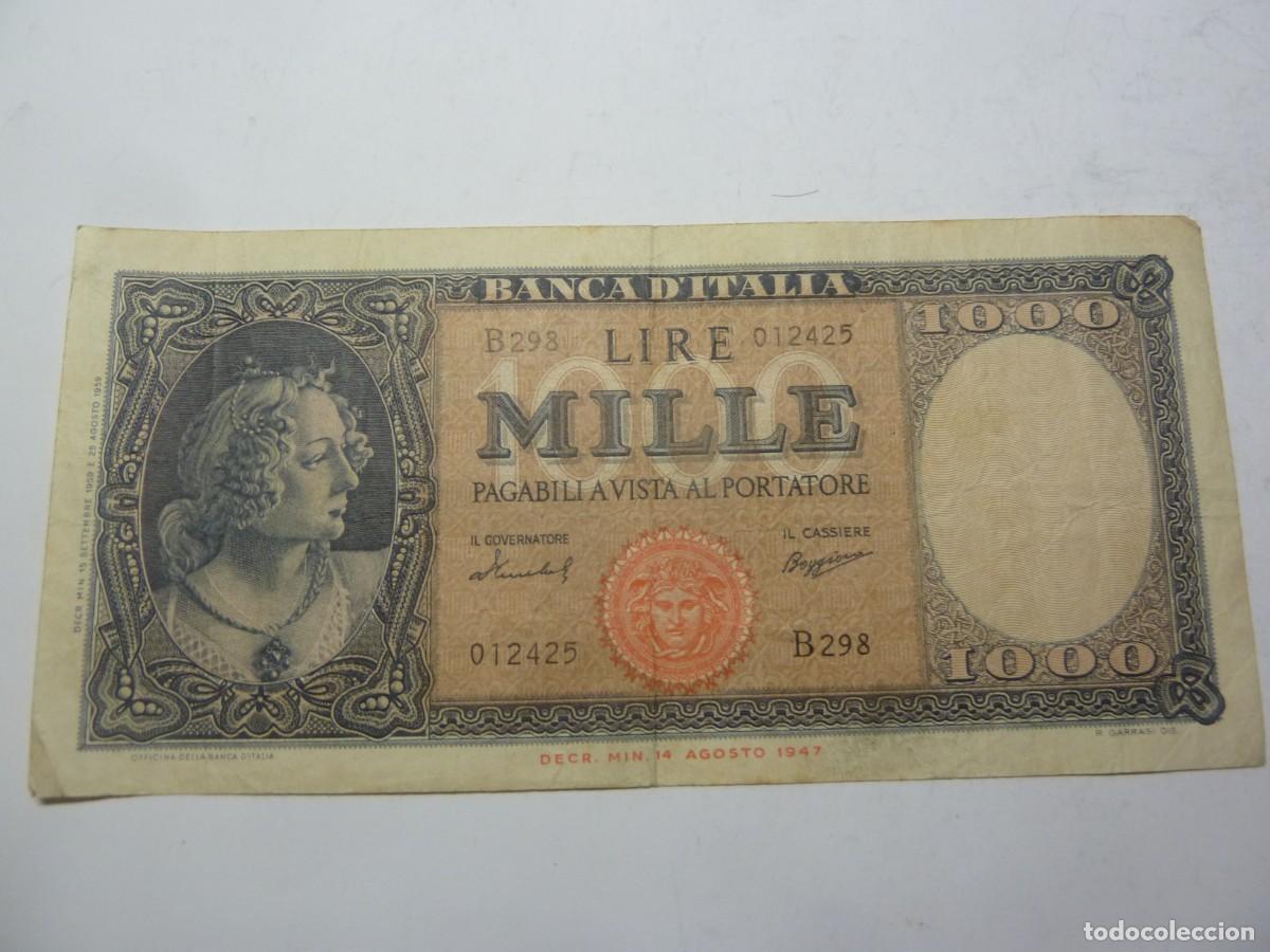 Monete antiche di Europa: ITALIA 1000 LIRAS 1947 B/C