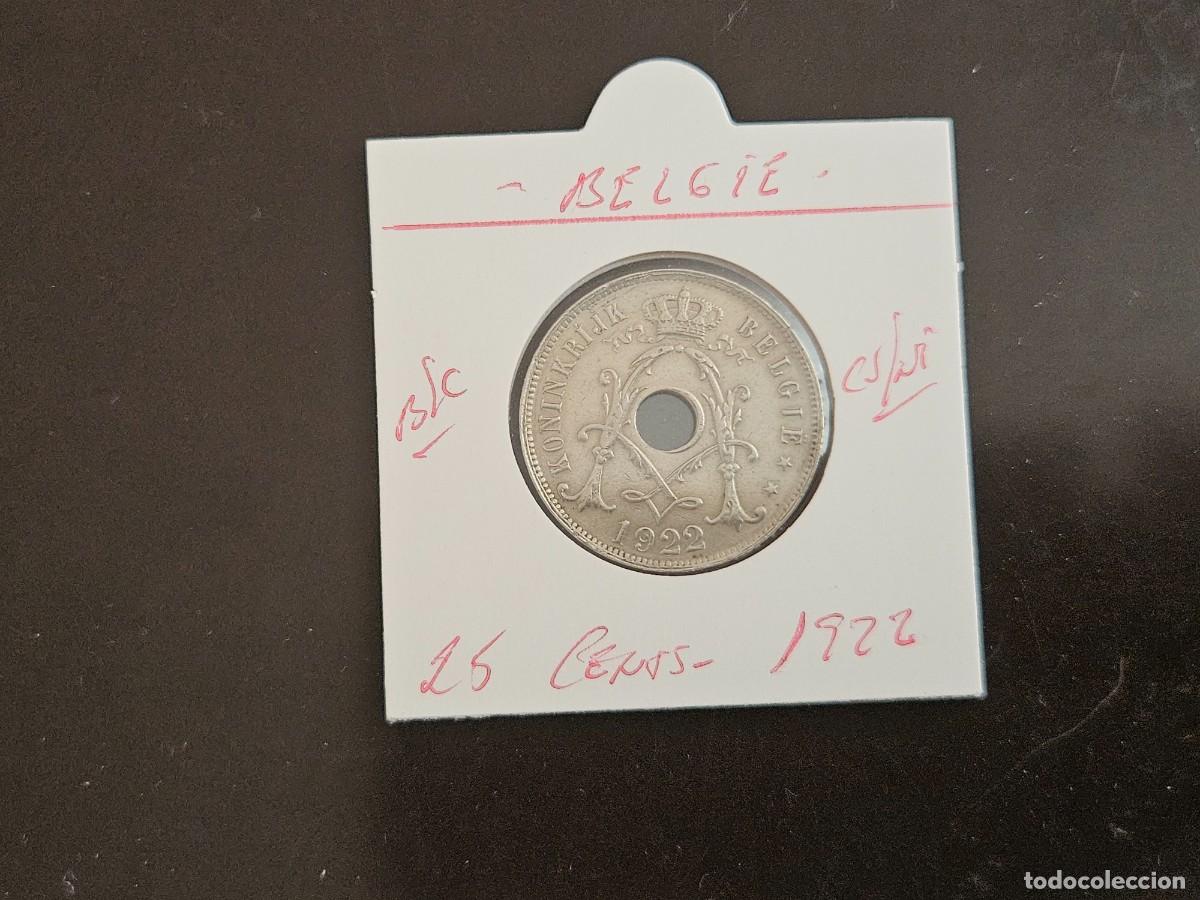 Alte M&uuml;nzen aus Europa: BELGICA 25 CENTIMOS 1922 BC KM=69 (CUPRONIQUEL) BELGIE