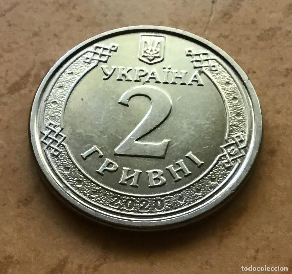 Monedas antiguas de Europa: 2 grivna de Ucrania. A&ntilde;o 2020