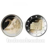 Moedas antigas da Europa: FILA MOEDA DEUTSCHLAND-ALEMANIA 2017 2 EUROS RHEINLAND-PFALZ LETRA D NUEVA SIN CIRCULAR
