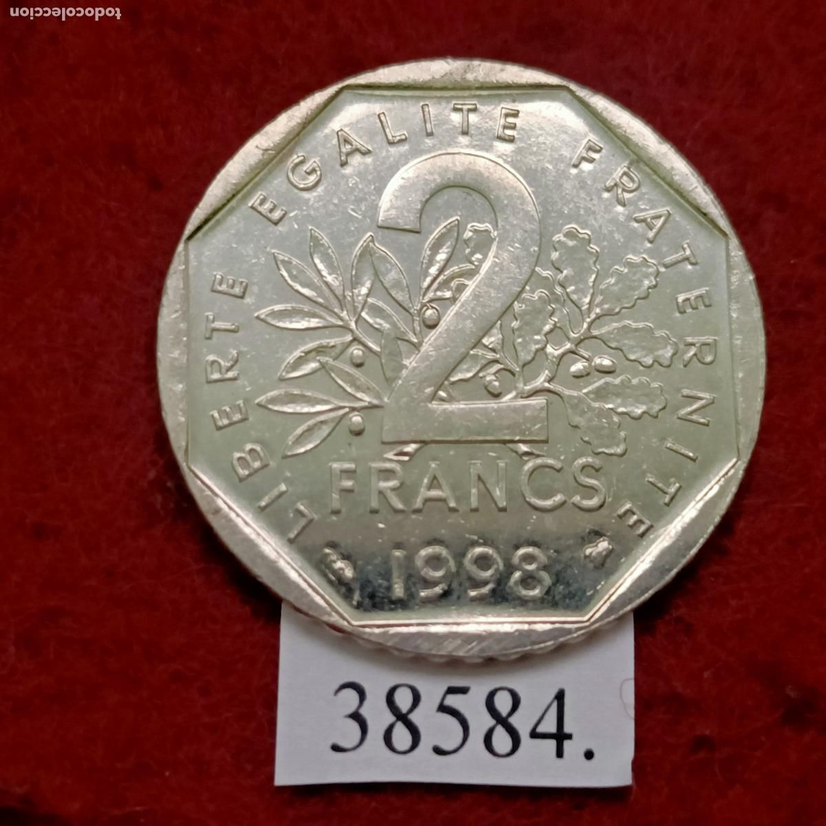 Monedas antiguas de Europa: Francia 2 francos 1998 - Foto 2