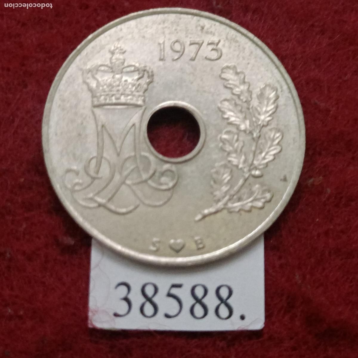 Monedas antiguas de Europa: Dinamarca 25 ore 1973 - Foto 1